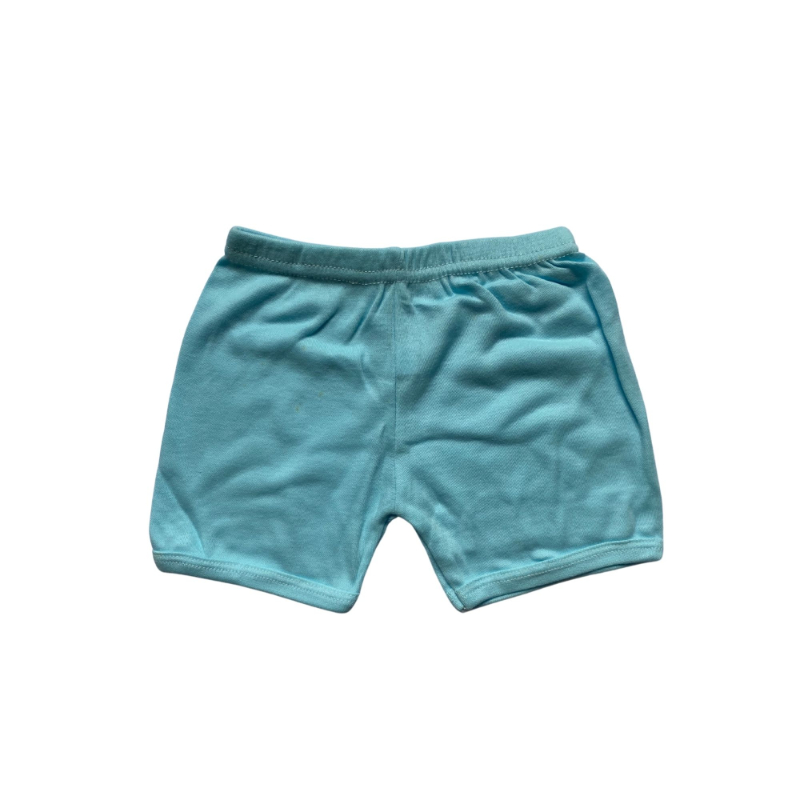 Power Kids Doubleknit Cotton Plain Short Pants - Blue