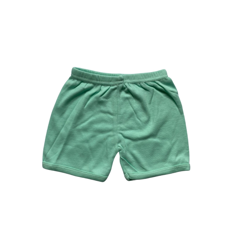 Power Kids Doubleknit Cotton Plain Short Pants - Green