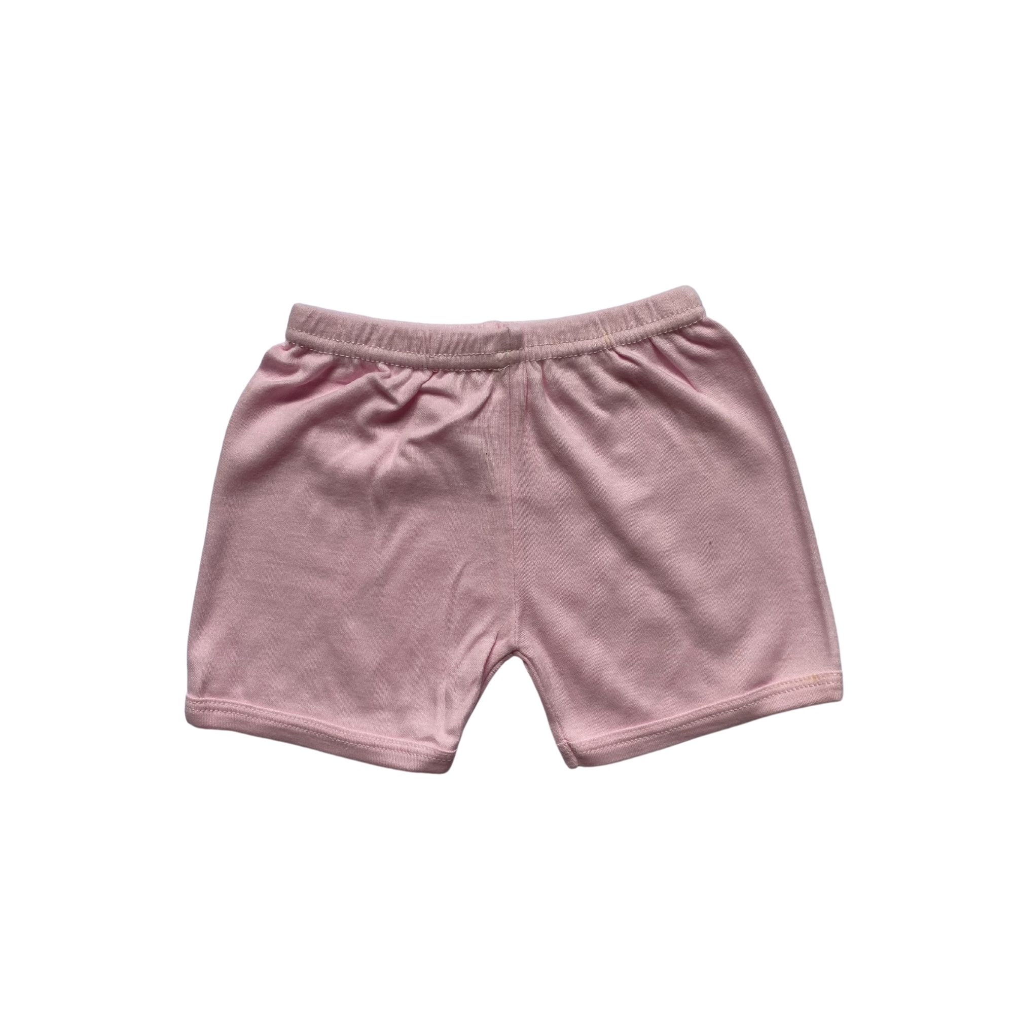 Power Kids Doubleknit Cotton Plain Short Pants - Pink