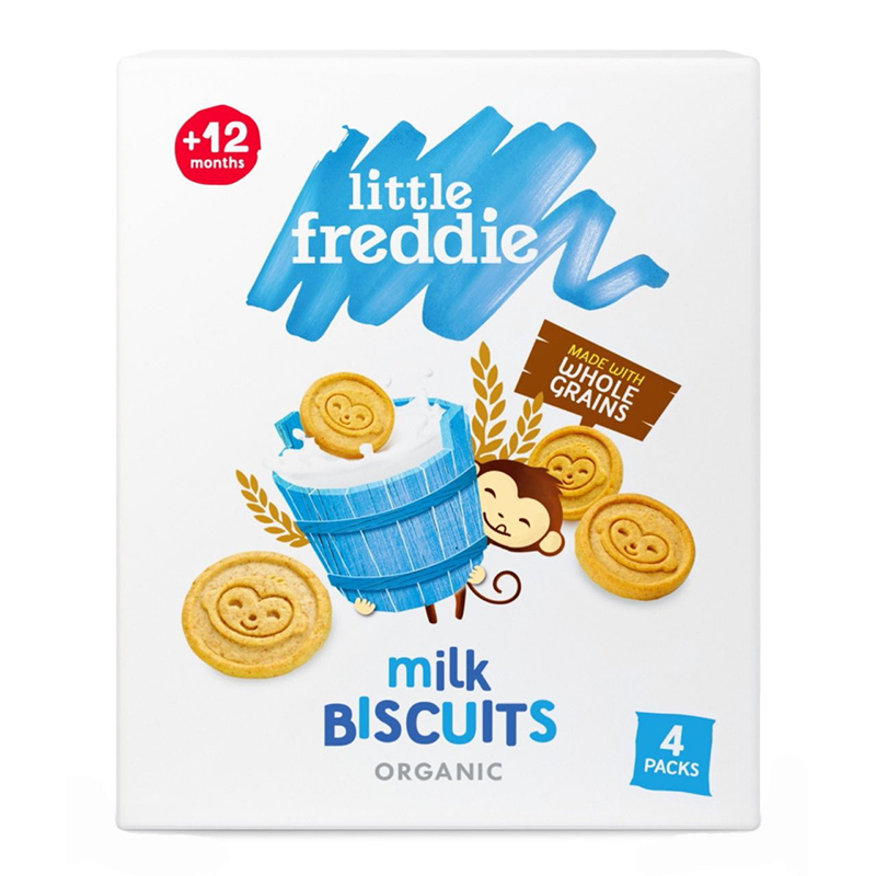 Little Freddie Organic Milk Biscuits - 80g  (12m+)