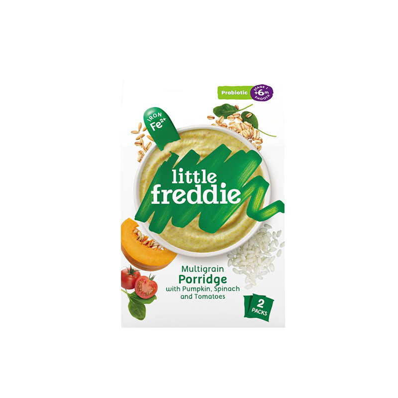 Little Freddie Multigrain Porridge with Pumpkin, Spinach & Tomatoes (PROBIOTICS)