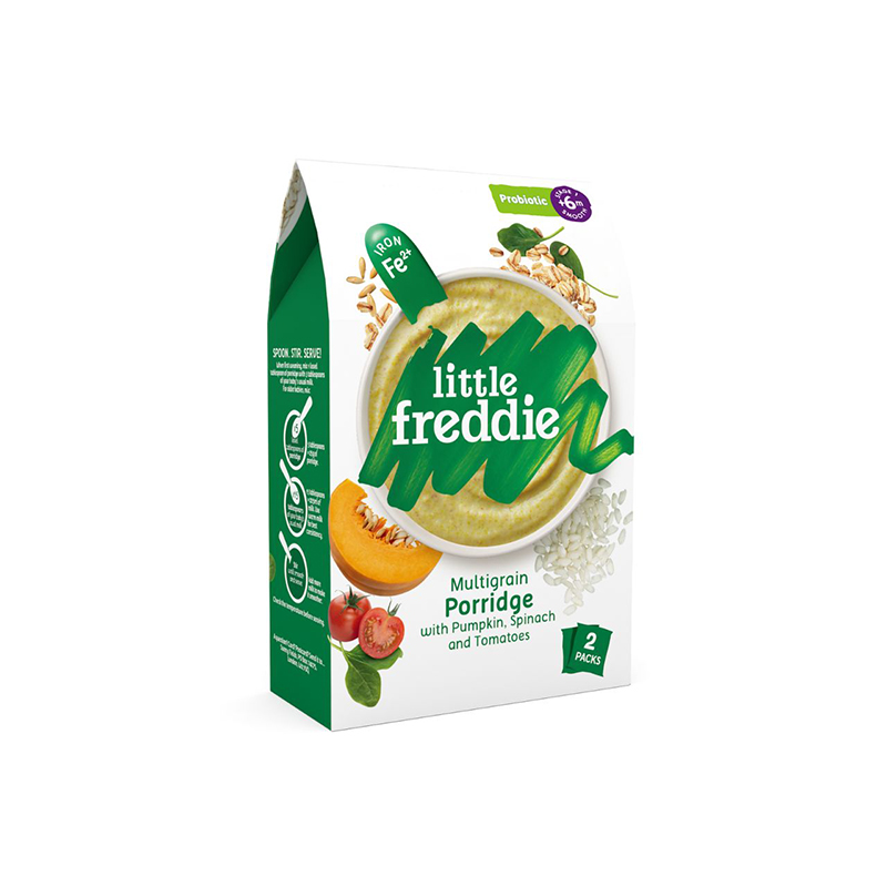 Little Freddie Multigrain Porridge with Pumpkin, Spinach & Tomatoes (PROBIOTICS)