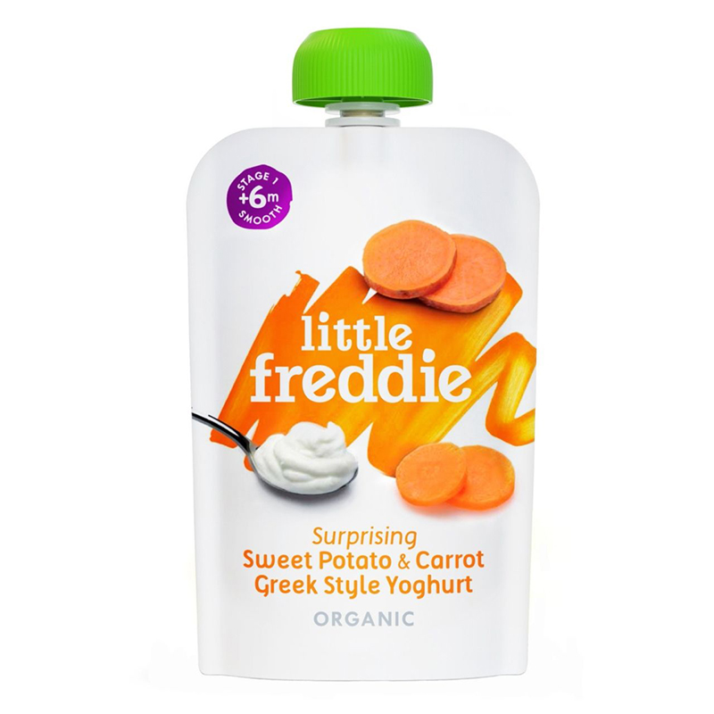 Little Freddie Surprising Sweet Potato & Carrot Greek Style Yoghurt - 100g