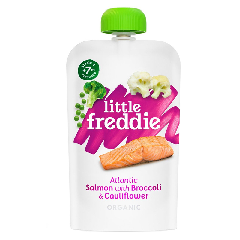Little Freddie Organic Atlantic Salmon with Broccoli & Cauliflower Puree - 120g (7m+)