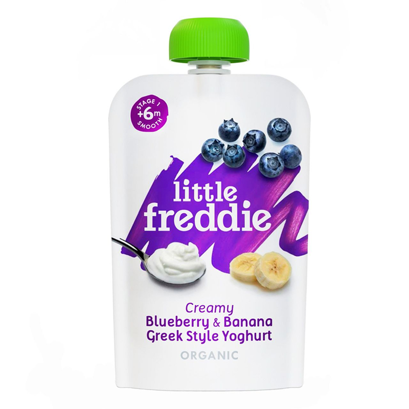 Little Freddie Creamy Blueberry & Banana Greek Style Yoghurt - 100g