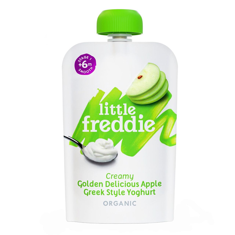 Little Freddie Creamy Golden Delicious Apple Greek Style Yoghurt - 100g