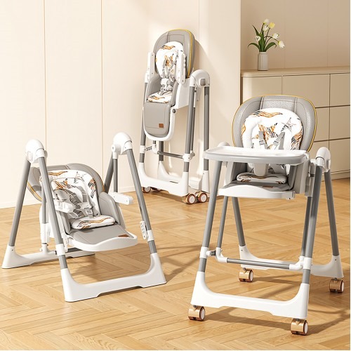 Lucky Baby Viner 2in1 Swing High Chair - Grey