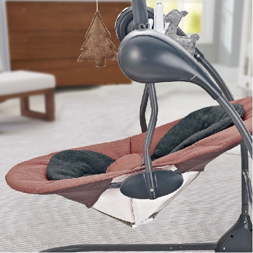 Lucky Baby Infant to Todler Deluxe Portable Electric Swing (Musical Toy) - Black