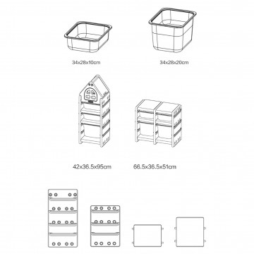 Lucky Baby Children's Storage Rack