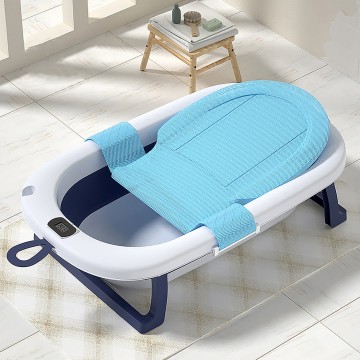 Lucky Baby Saly Collapsible Bath Tub W/Thermometer & Mesh Support