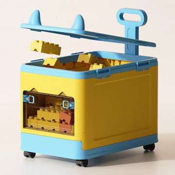 Lucky Baby Stackable Toy Clothes Storage Box W/ Wheel & Lid