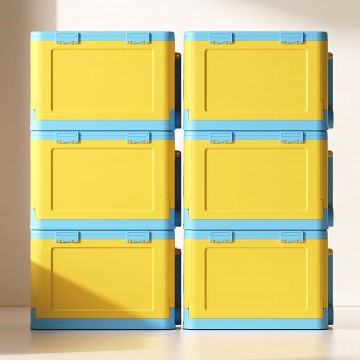 Lucky Baby Stackable Toy Clothes Storage Box W/ Wheel & Lid