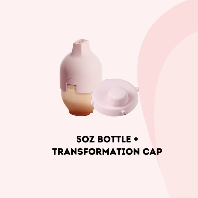He or She 5oz/8oz Milk Bottle + Transform Cap
