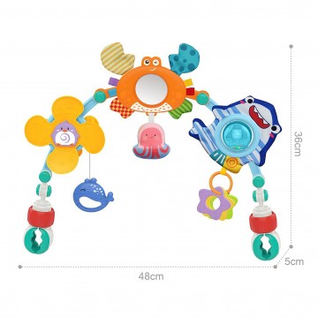 Lucky Baby Baby Travel Play Arch on Stroller/Crib/Carseat