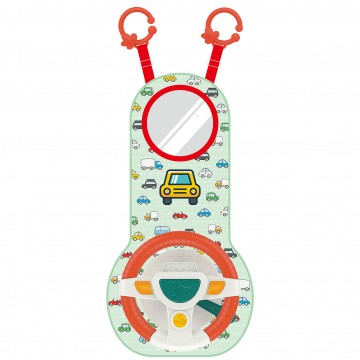 Lucky Baby On The Go Deluxe Steering Wheel W/Mirror
