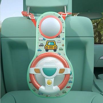 Lucky Baby On The Go Deluxe Steering Wheel W/Mirror