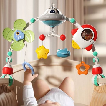 Lucky Baby Baby Travel Musical Play Arch on Stroller/Crib/Carseat - Galaxy