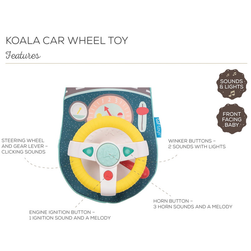 Taf Toys Koala Car Wheel Toy
