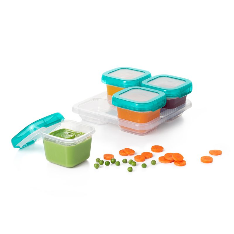 OXO TOT Baby Blocks Freezer Storage Containers 6oz - Teal