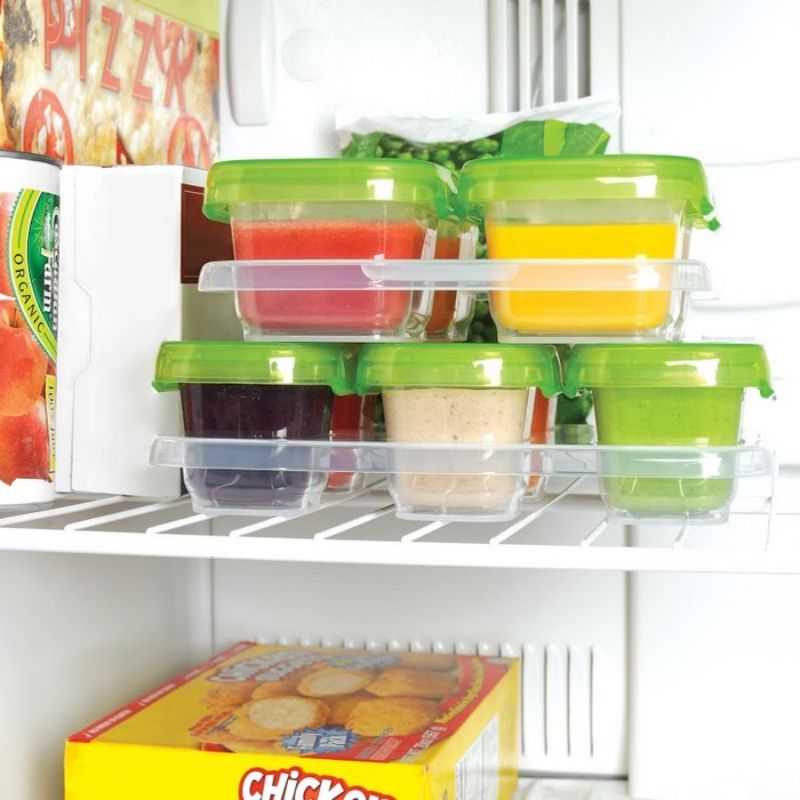 OXO TOT Baby Blocks Freezer Storage Containers 2oz - Green