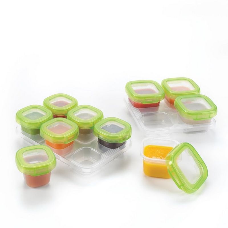 OXO TOT Baby Blocks Freezer Storage Containers 4oz - Green