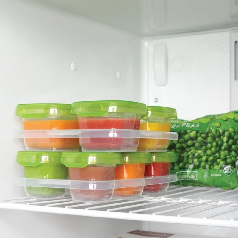 OXO TOT Baby Blocks Freezer Storage Containers 4oz - Green