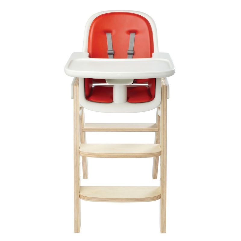 OXO TOT Sprout High Chair - Orange/Birch