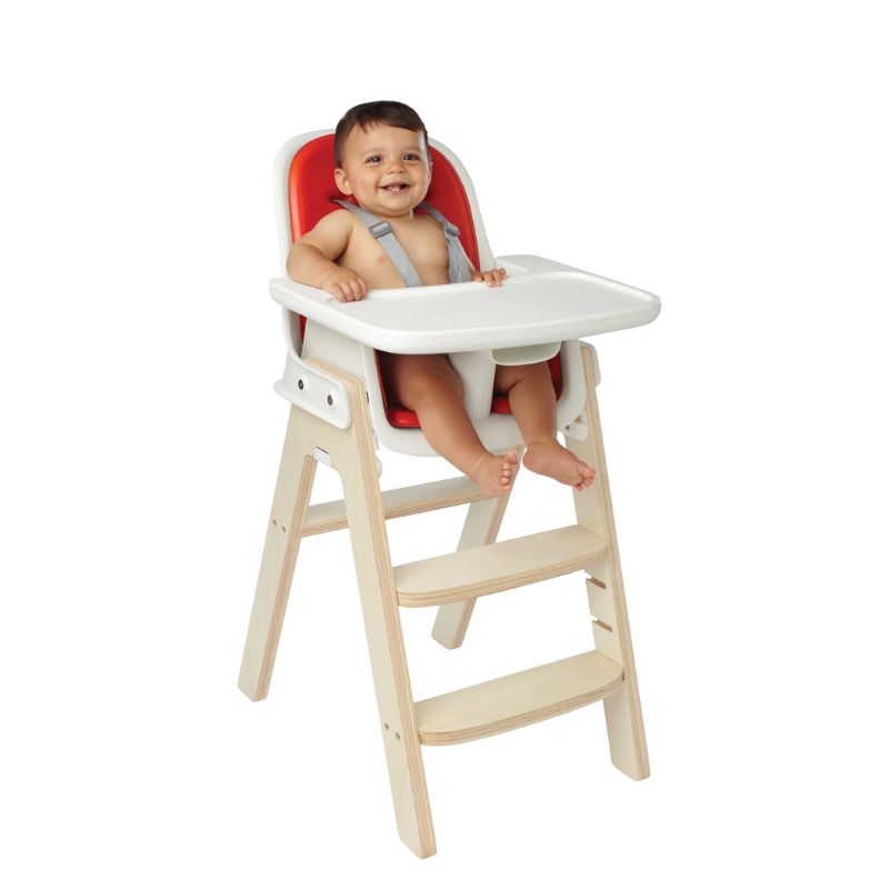 OXO TOT Sprout High Chair - Orange/Birch