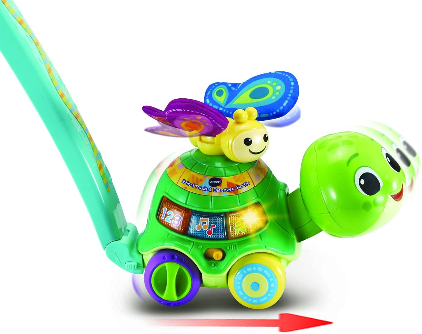 Vtech 2 in 1 Push & Discover Turtle (80-547603)