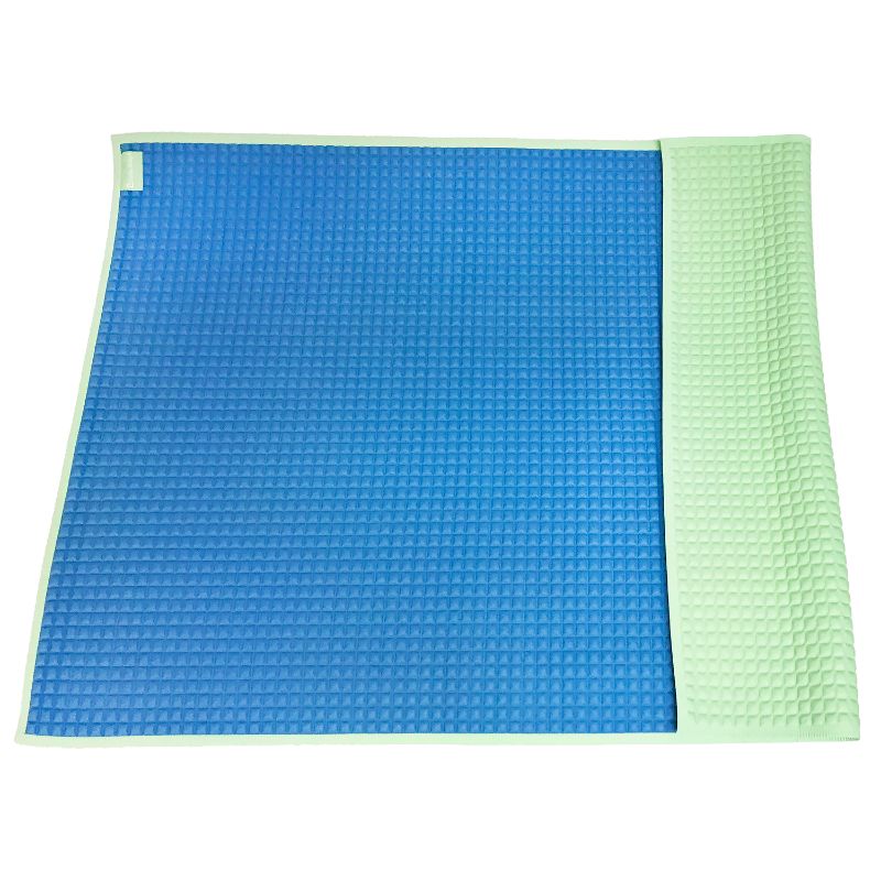 Lucky Baby Air-Filled™ Rubber Cot Sheet - Blue/Green