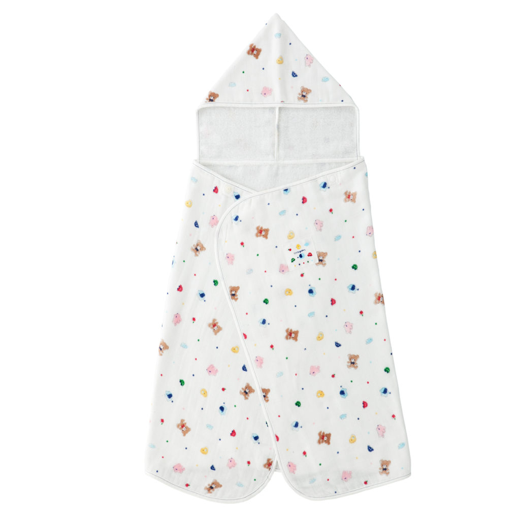 Twinkle Little Ones Bath Towel Robe - Crayon Pattern