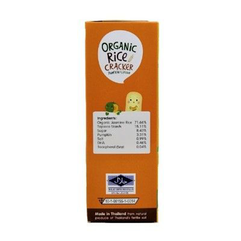 Apple Monkey Organic Rice Cracker 3g x 10 - Pumpkin