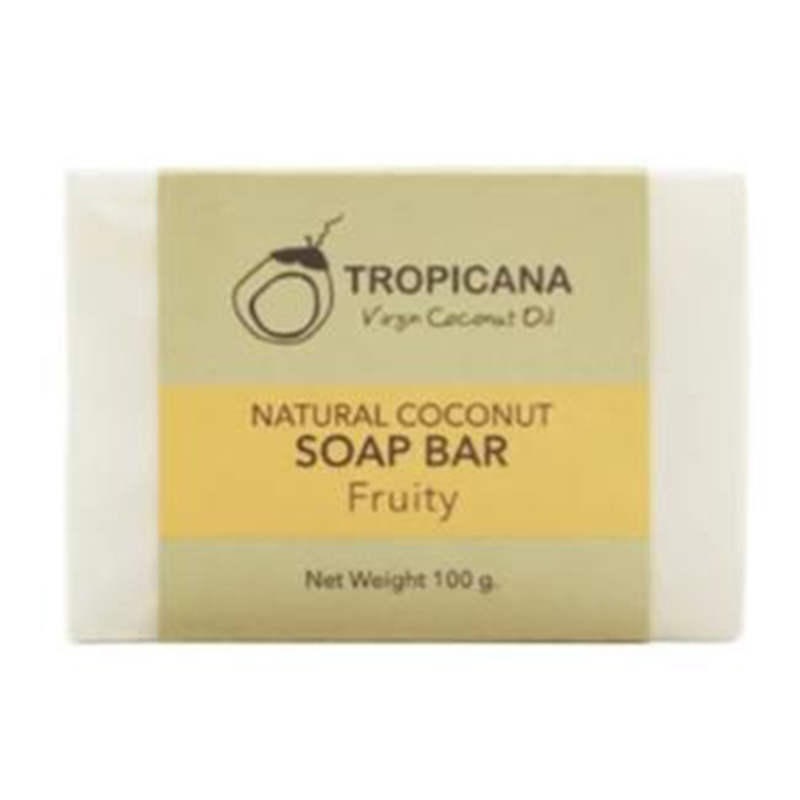 Tropicana Natural Coconut Oil Soap Bar 100g - Fruity