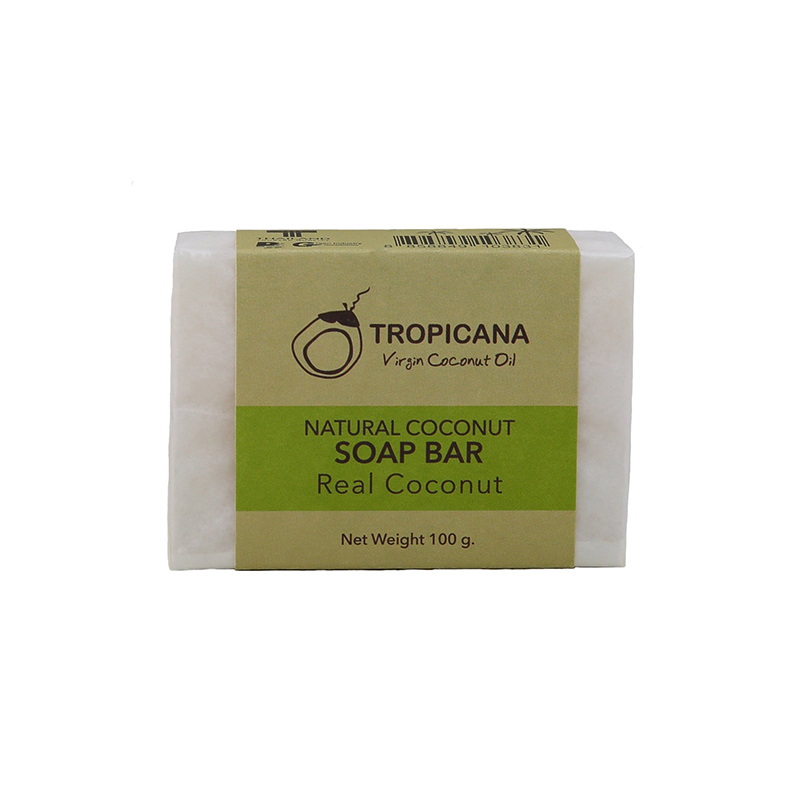Tropicana Natural Coconut Oil Soap Bar (Real Coconut) - 100g