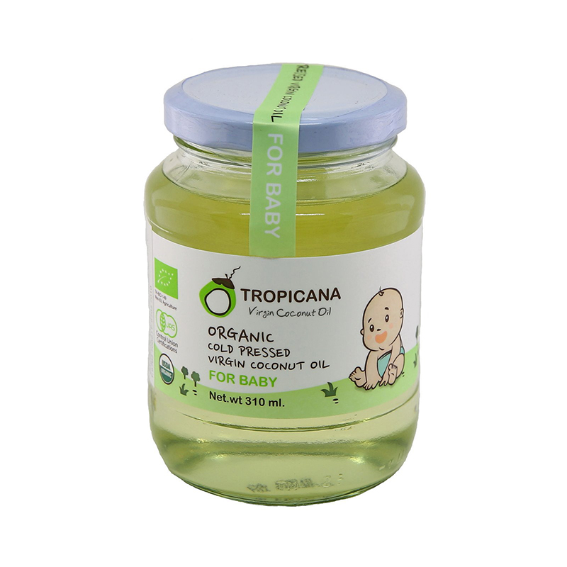 Tropicana Organic Cold Pressed (Consumption) Virgin Coconut Oil 310ml - For Baby