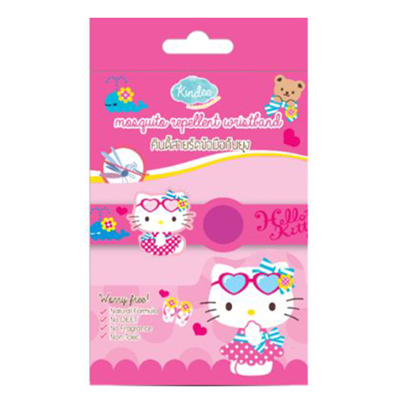 Kindee Mosquito Repellent Wristband 0+ -Hello Kitty