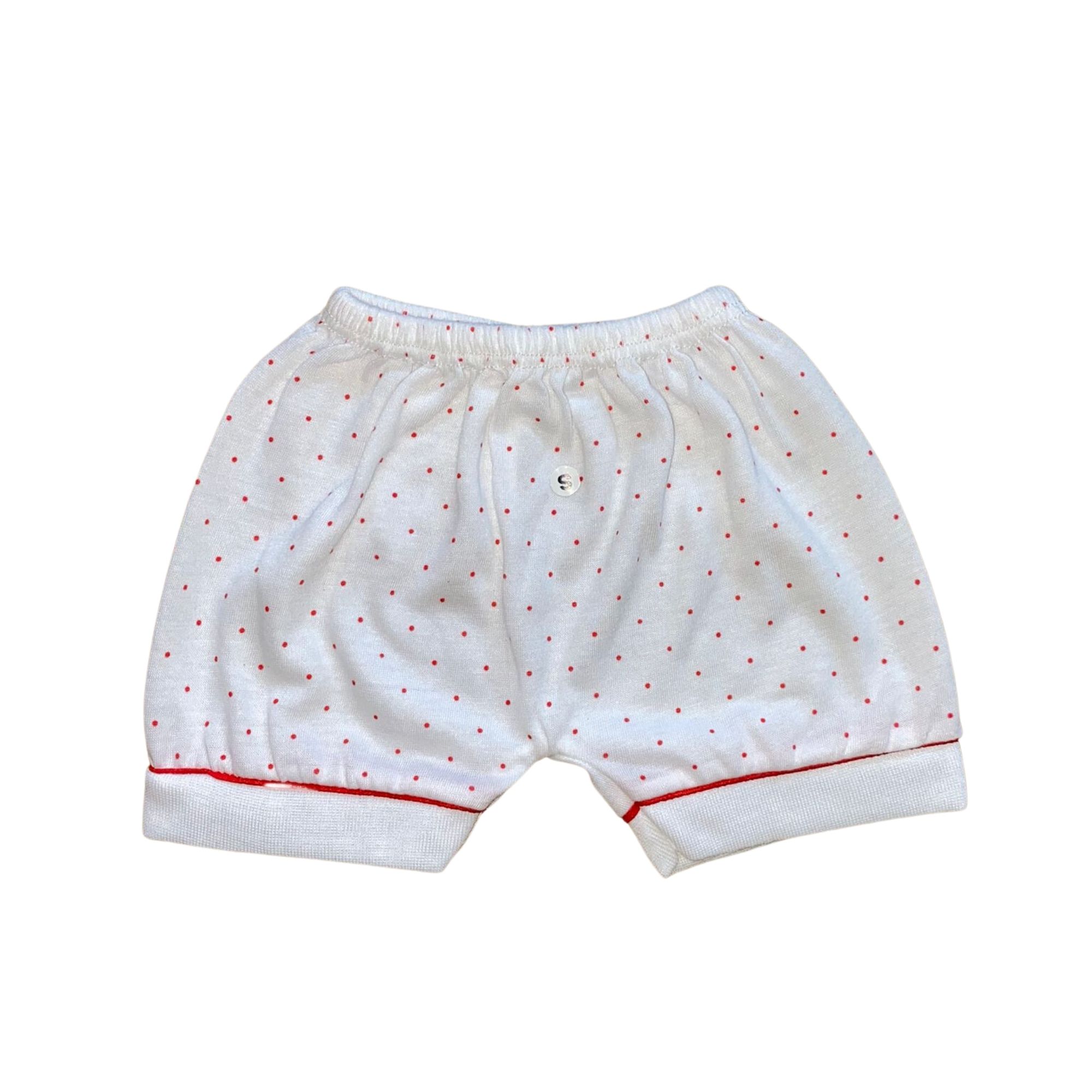 Power Kids Polka Dot Short Pants - Red