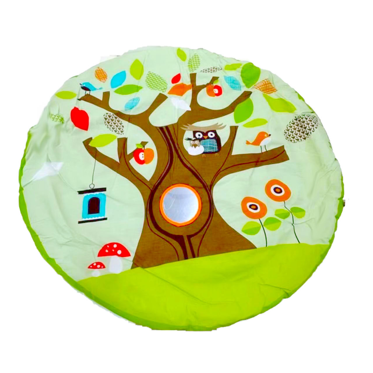 Momobebe 92X92cm Newborn 3 ways play baby playmat soft activities balanket owl 