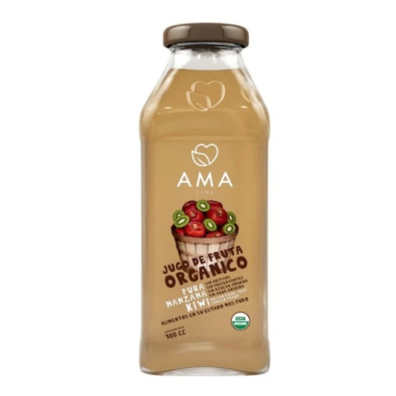AMA Time Organic Kiwi Apple Juice 300ml (Bundle of 2)