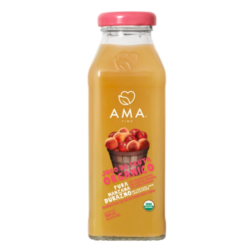 AMA Time Organic Peach and Apple Juice 300ml (Bundle of 2)