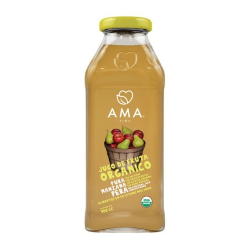 AMA Time Organic Pear and Apple Juice 300ml (Bundle of 2)