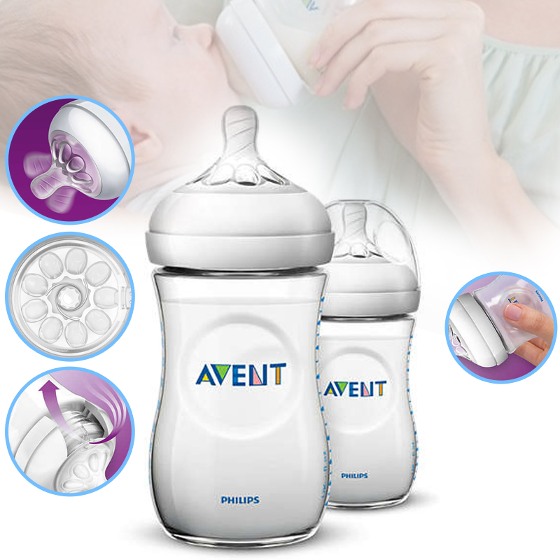 baby-fair Philips Avent 260ml Natural Bottle Twin Pack (SCF693/23)