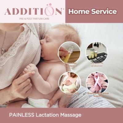 ADDITION+ Pre Post Partum Care 3 Sessions HOME SERVICE Signature PainLess Lactation Massage