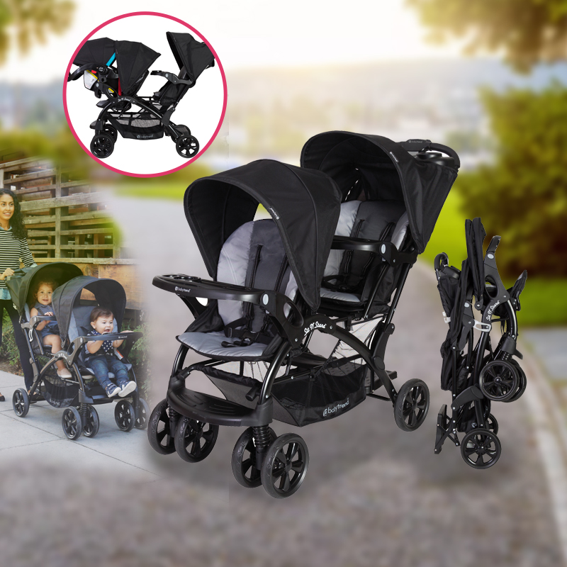 Baby Trend Sit and Stand Double Stroller + Free Delivery