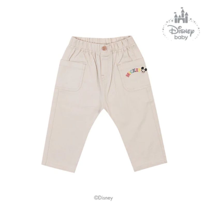 (Buy 3 Free 1) Agabang x Disney Baby Beige Pocket Baggy Pants