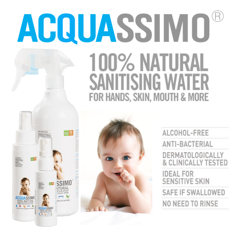 Acquassimo 100% Natural Sanitising Water (300ml)