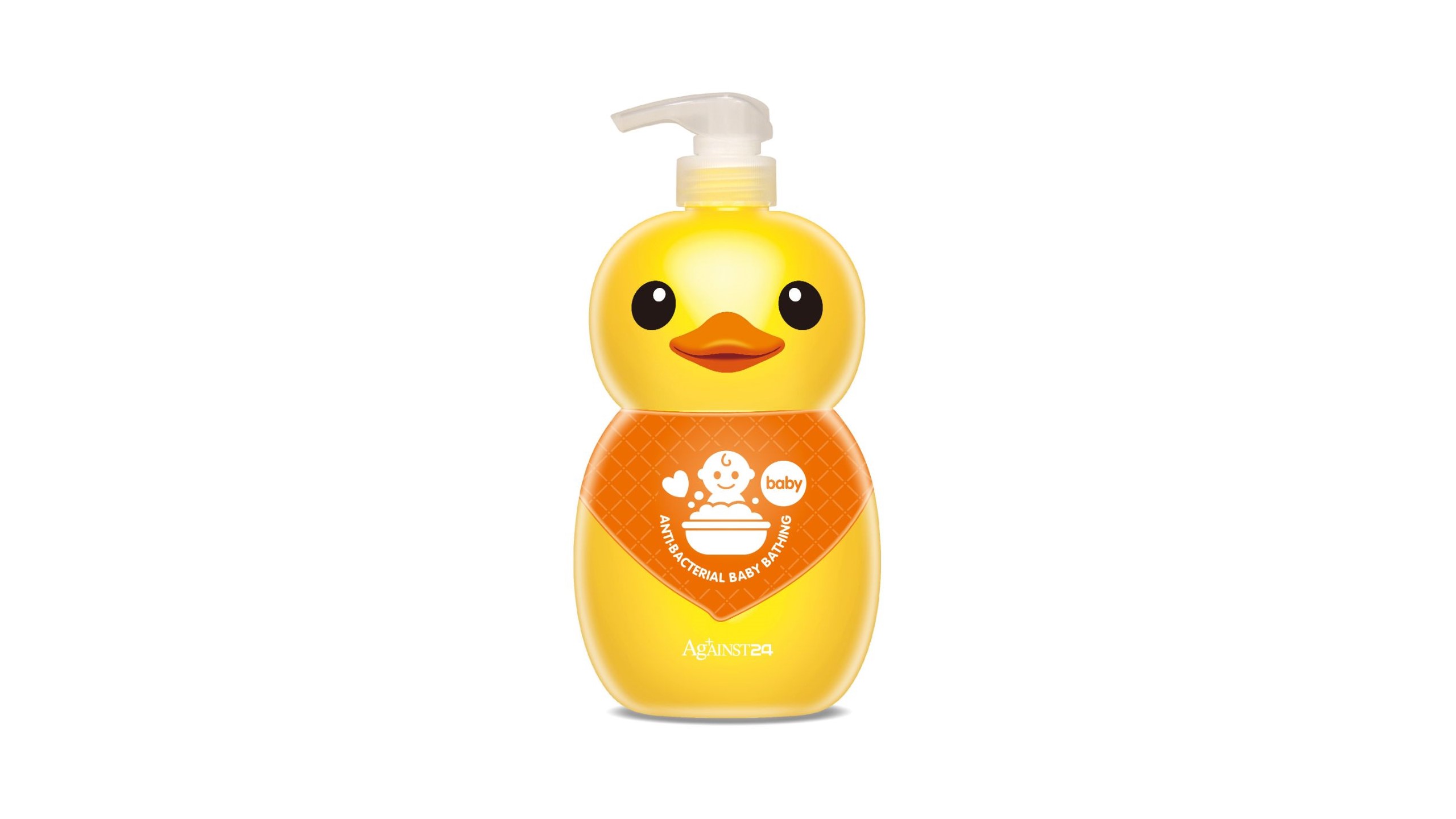 Against24 Rubber Duck Anti-Bacterial Baby Bathing 1L