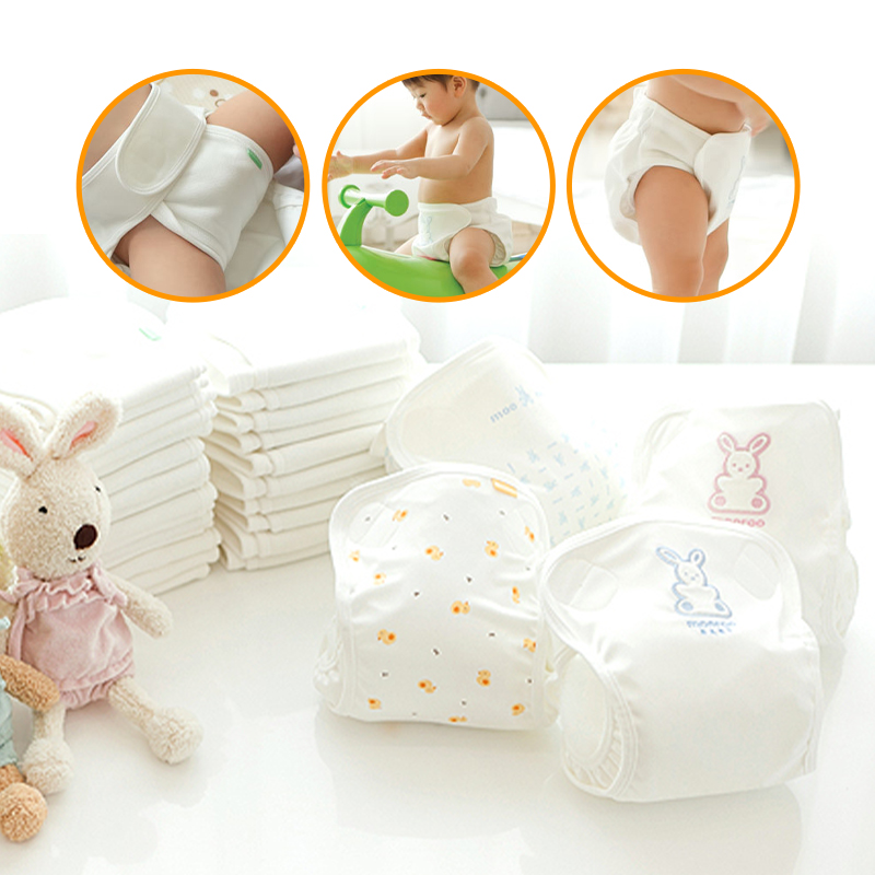 baby-fair Mooroo Peanut Shape Cloth Diaper Set for Newborn to 8mths (2 Insert + 1 Cover)