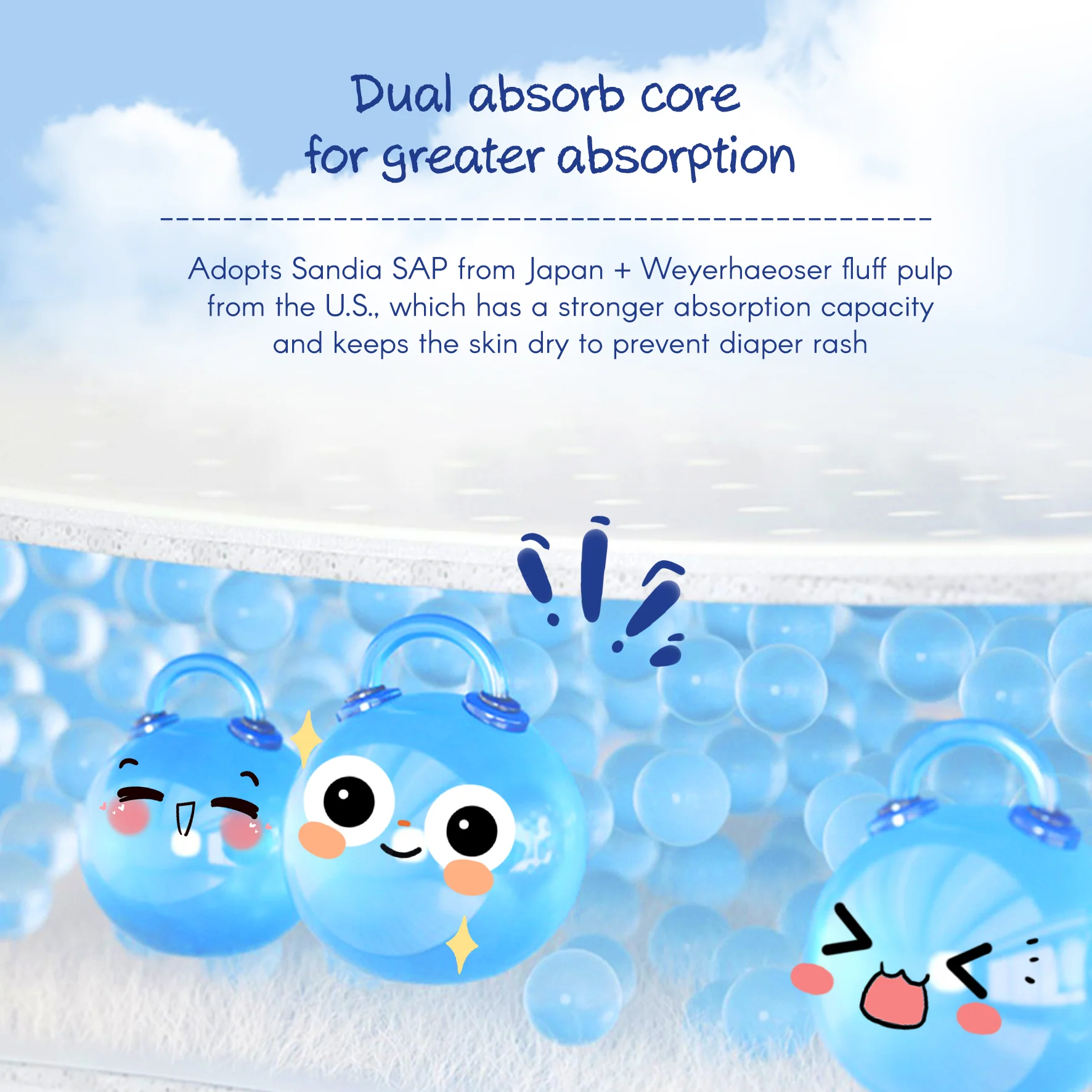 [Tape] Aiwibi Newborn Baby Tape Diapers (22pcs)