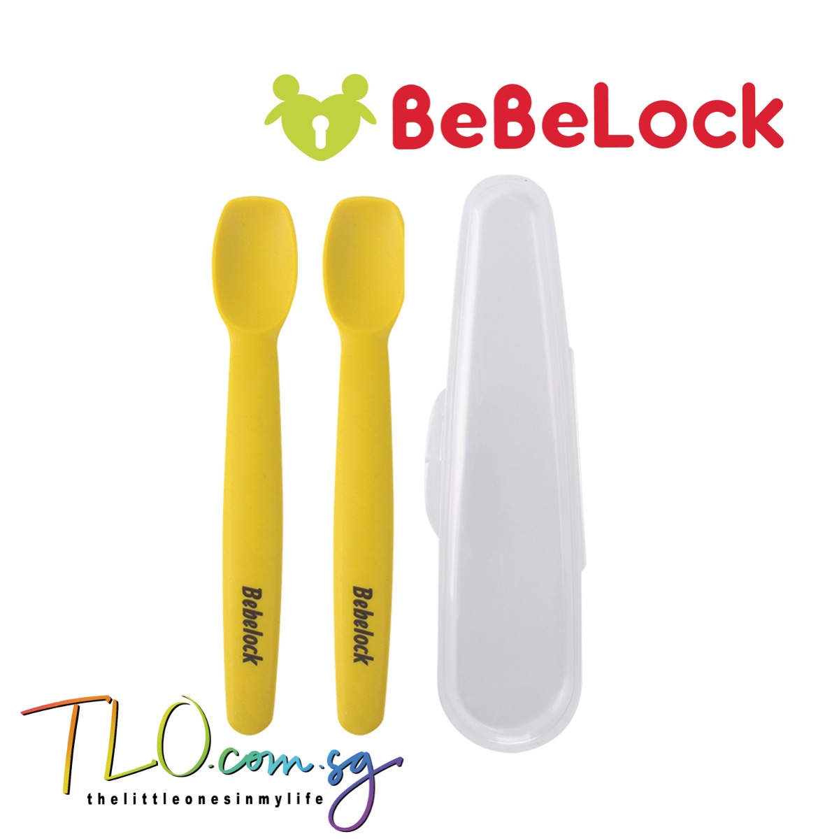 BeBeLock Alpha Silicone Twin Spoon + Case